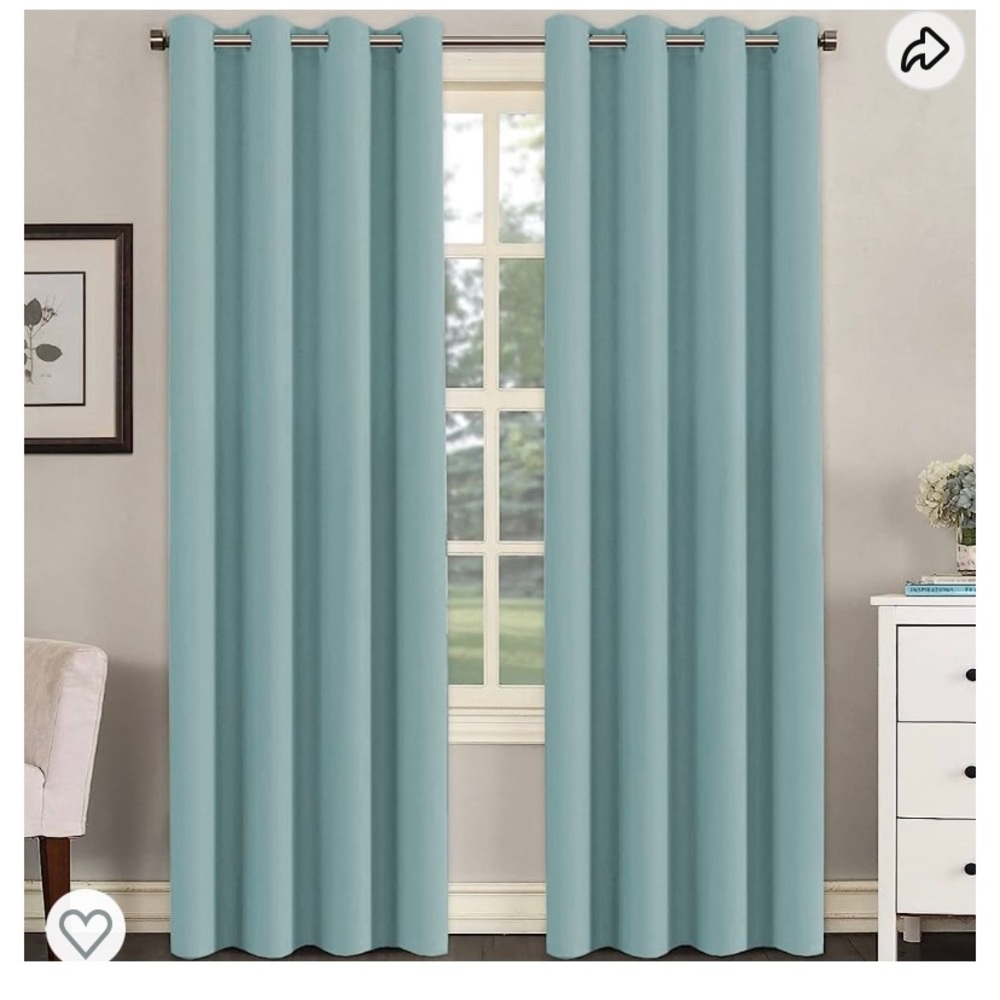 Set of 2 Panels Blackout Curtains. NWT